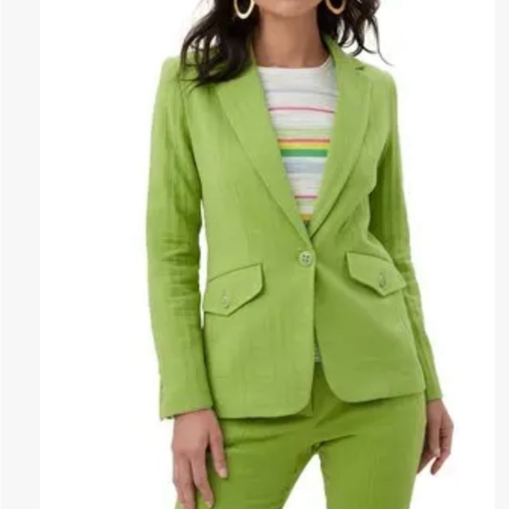 Trina Turk Lime Green Suit Set 
Sz 14 NWT